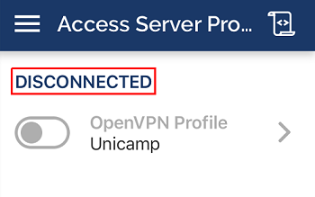 Desconectando da VPN